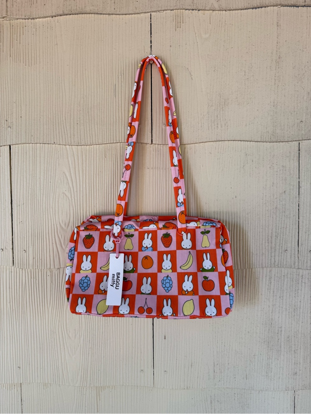 BAGGU x Miffy Checkered Fruit Bowler Bag | UO Exclusive | NWT